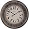 Bulova Restoration Gray Wood 23 1/2" Round Wall Clock