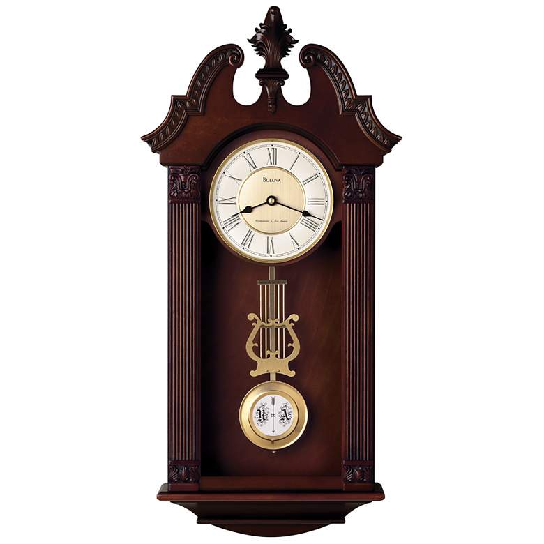 Image 1 Bulova Ridgedale 24 3/4 inch High Chime Wall Clock