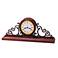 Bulova Scroll 19" Wide Mantel Chime Clock