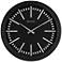 Bulova Sound Around Matte Black 16"W Bluetooth Wall Clock