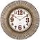 Bulova Sunburst Gold Metal 28 3/4" Round Wall Clock