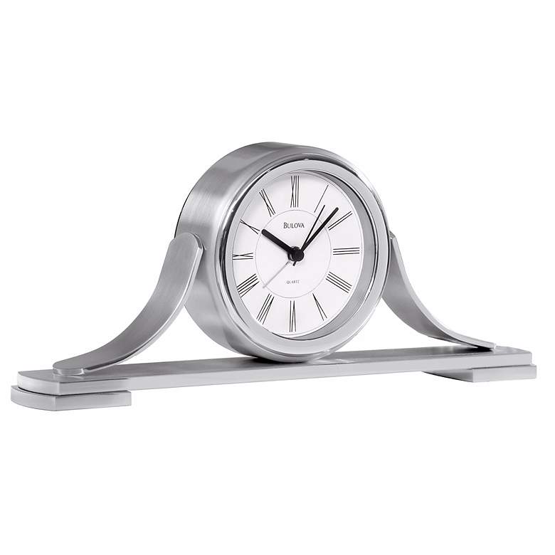 Image 1 Bulova Tuscano 10 1/4 inch Wide Tabletop Alarm Clock
