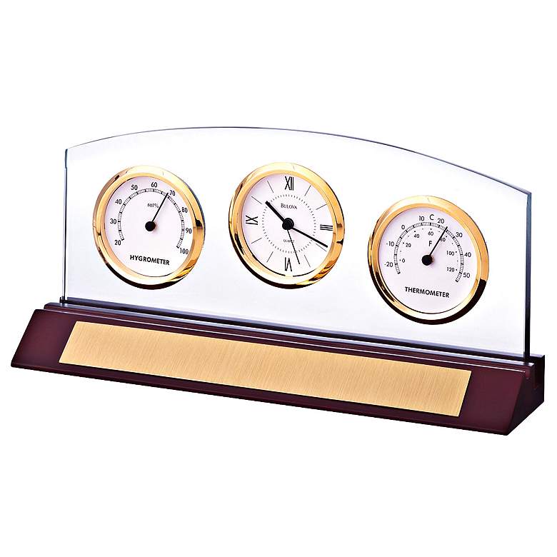 Image 1 Bulova Weston Executive Desk Clock