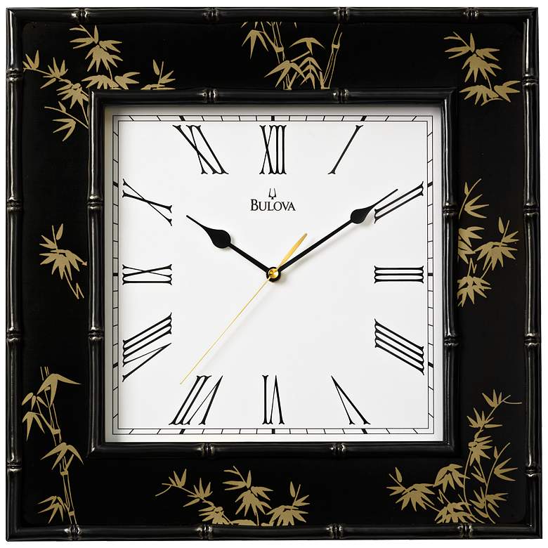 Image 1 Bulova Willow II 16 inch Square Wall Clock