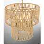 3_Bungalow Heaven 16" Wide Soft Brass 4-Light Pendant more views