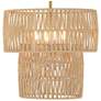 6_Bungalow Heaven 16" Wide Soft Brass 4-Light Pendant more views