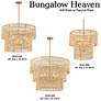 Bungalow Heaven 16" Wide Soft Brass 4-Light Pendant