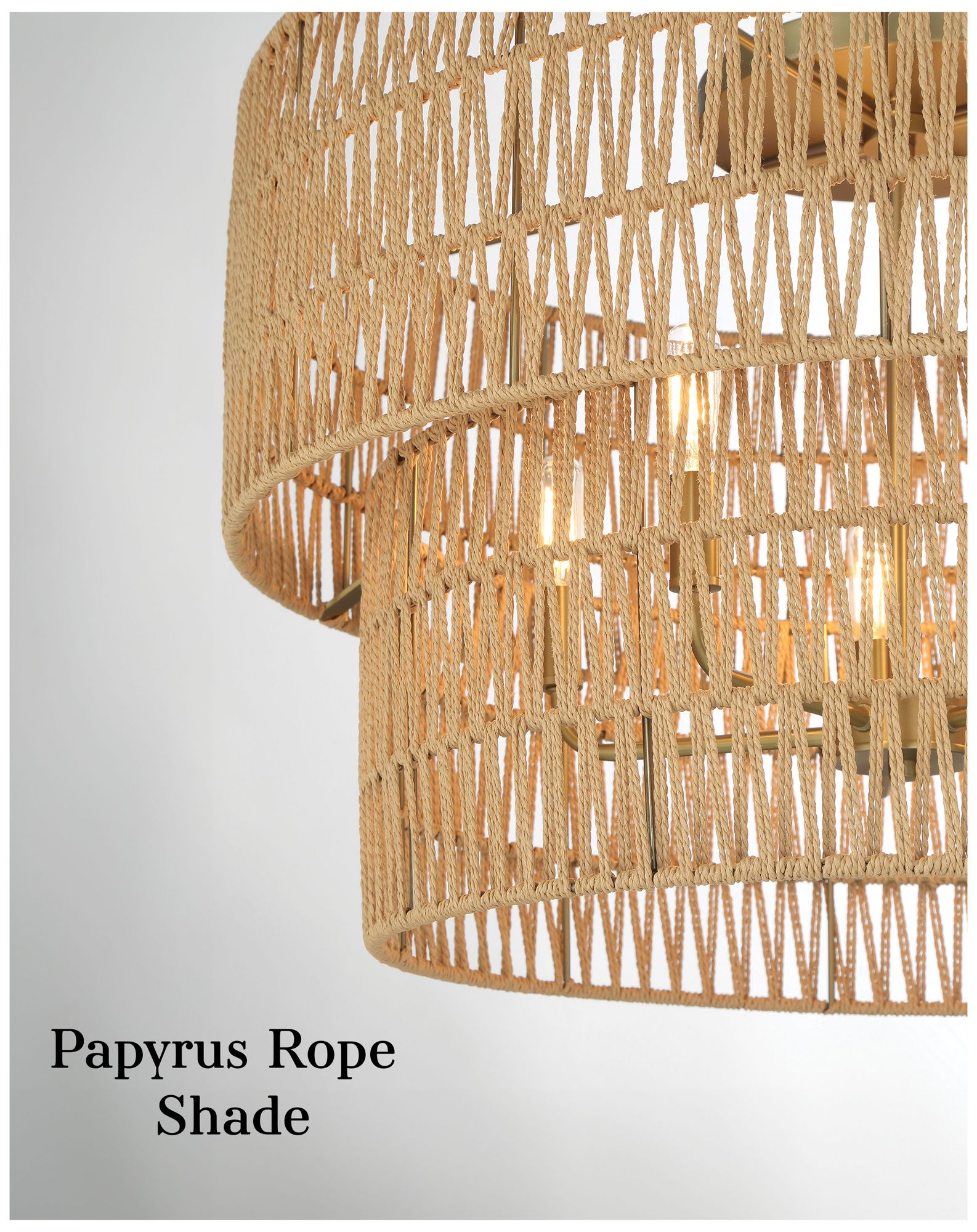 Image 6 Bungalow Heaven 26" Wide Soft Brass 5-Light Ceiling Light more views