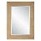 Bungalow Natural Grass Cloth 32" x 44" Wall Mirror