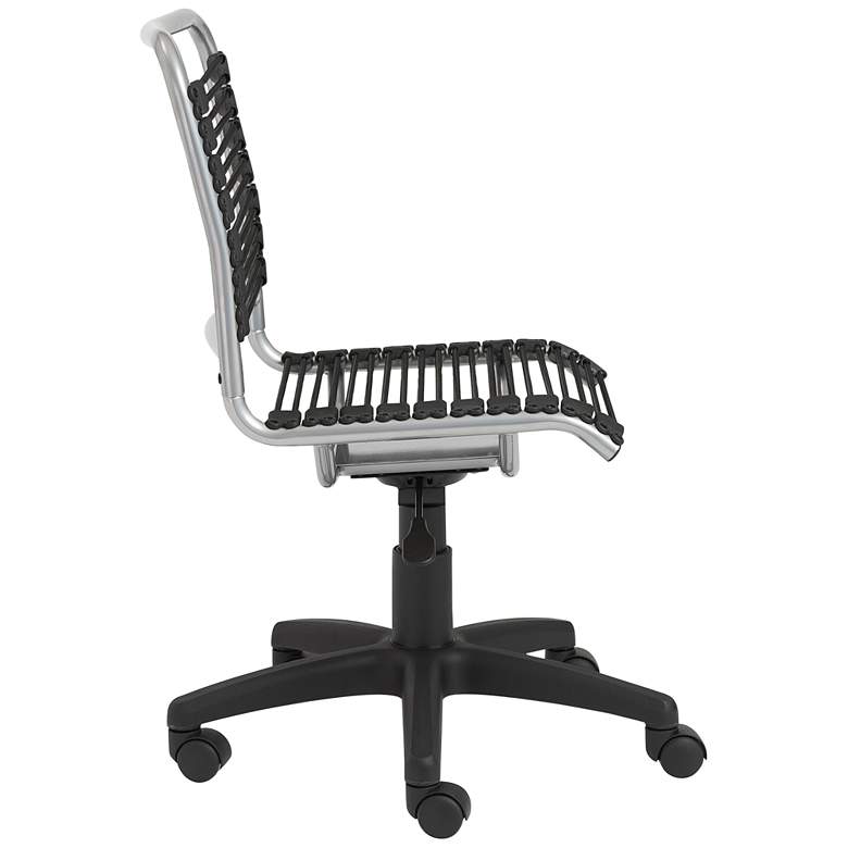 Image 7 Bungie Low Back Black and Aluminum Adjustable Office Chair more views