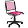Bungie Low-Back Black and Pink Office Chair