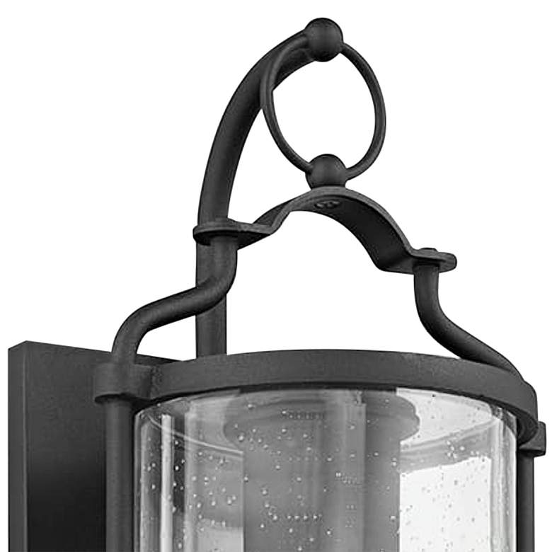 Image 2 Burbank 14" High Textured Black Outdoor Wall Light more views