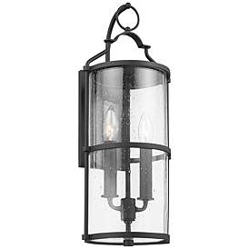 Image1 of Burbank 20" High Textured Black Outdoor Wall Light