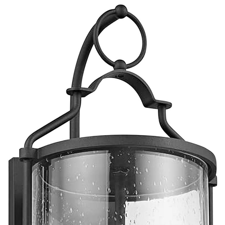 Image 2 Burbank 20" High Textured Black Outdoor Wall Light more views