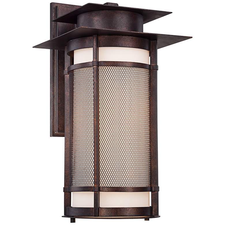 Image 1 Burberry Large 18 1/4" High Bronze Outdoor Wall Light