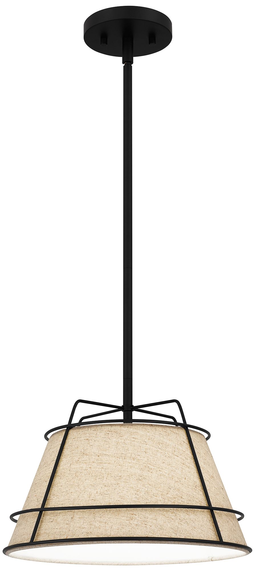 Burbidge 1Light Matte Black Mini Pendant 153T2 Lamps Plus