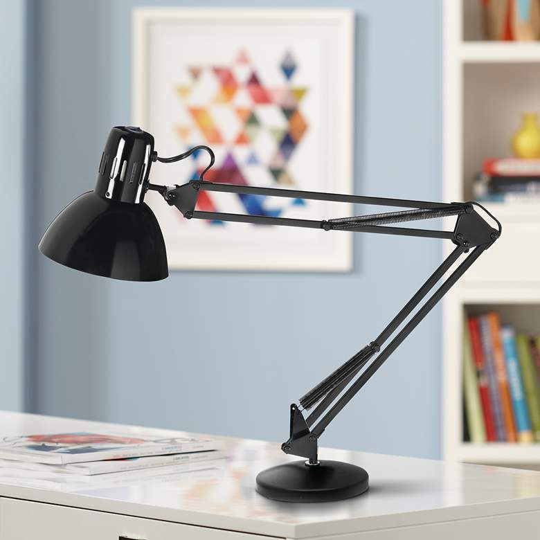 Image 1 Bureau Black Adjustable LED Desk Lamp