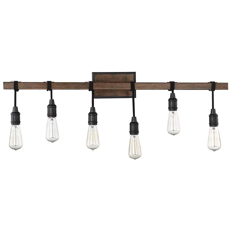 Image 4 Burgess 6-Light Bathroom Vanity Light in Durango more views