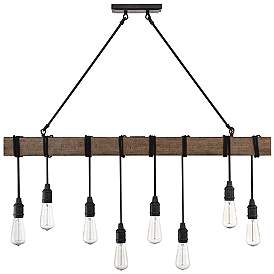 Image5 of Burgess 8-Light Linear Chandelier in Durango more views