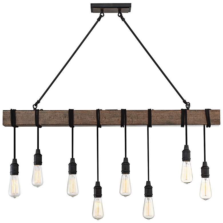 Image 6 Burgess 8-Light Linear Chandelier in Durango more views