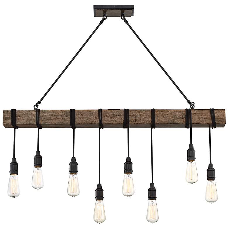 Image 7 Burgess 8-Light Linear Chandelier in Durango more views