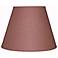 Burgundy Tan Mini Check Lamp Shade 6x10x7.75 (Clip-On)
