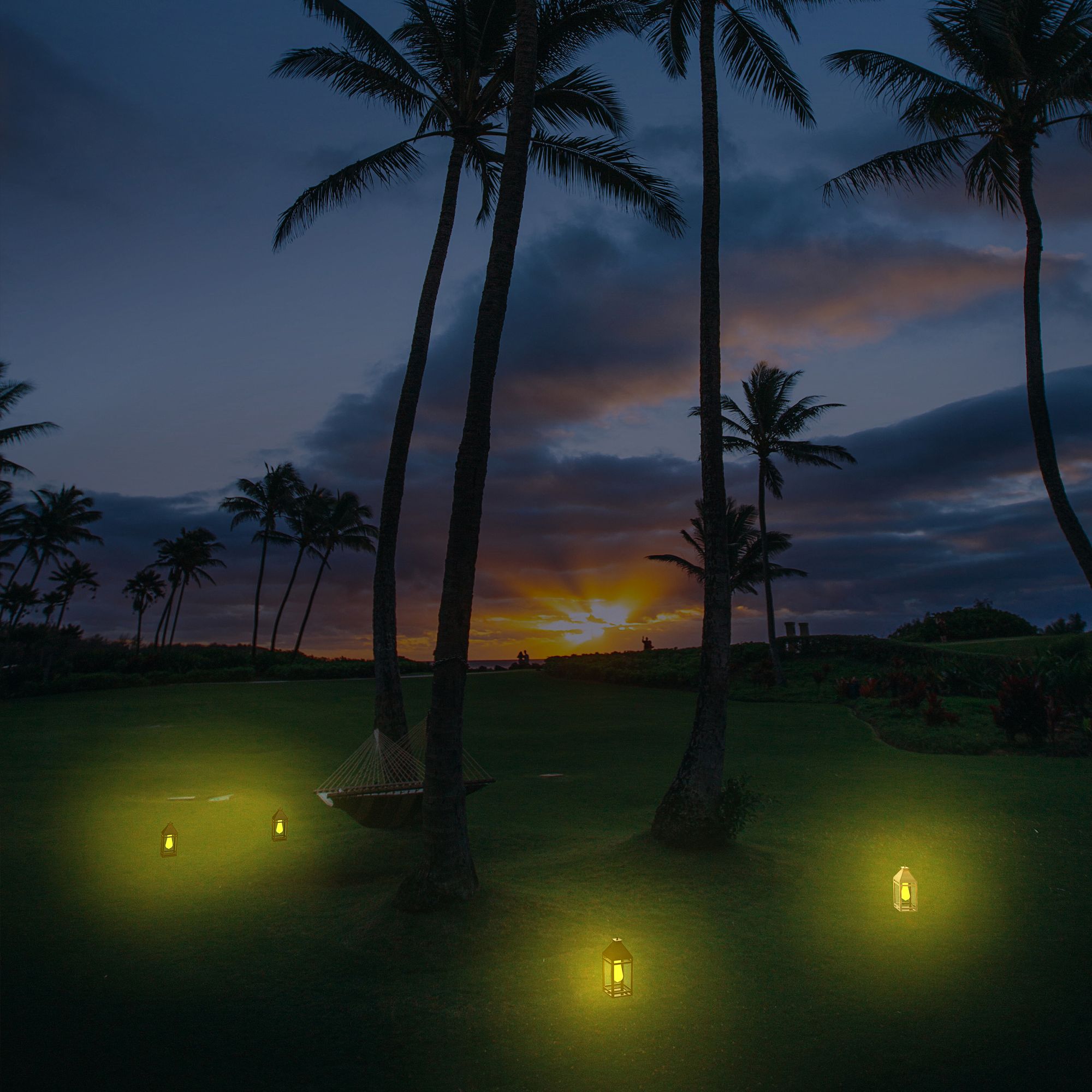 Burk 13" High Black Dual Modes LED Hanging Light