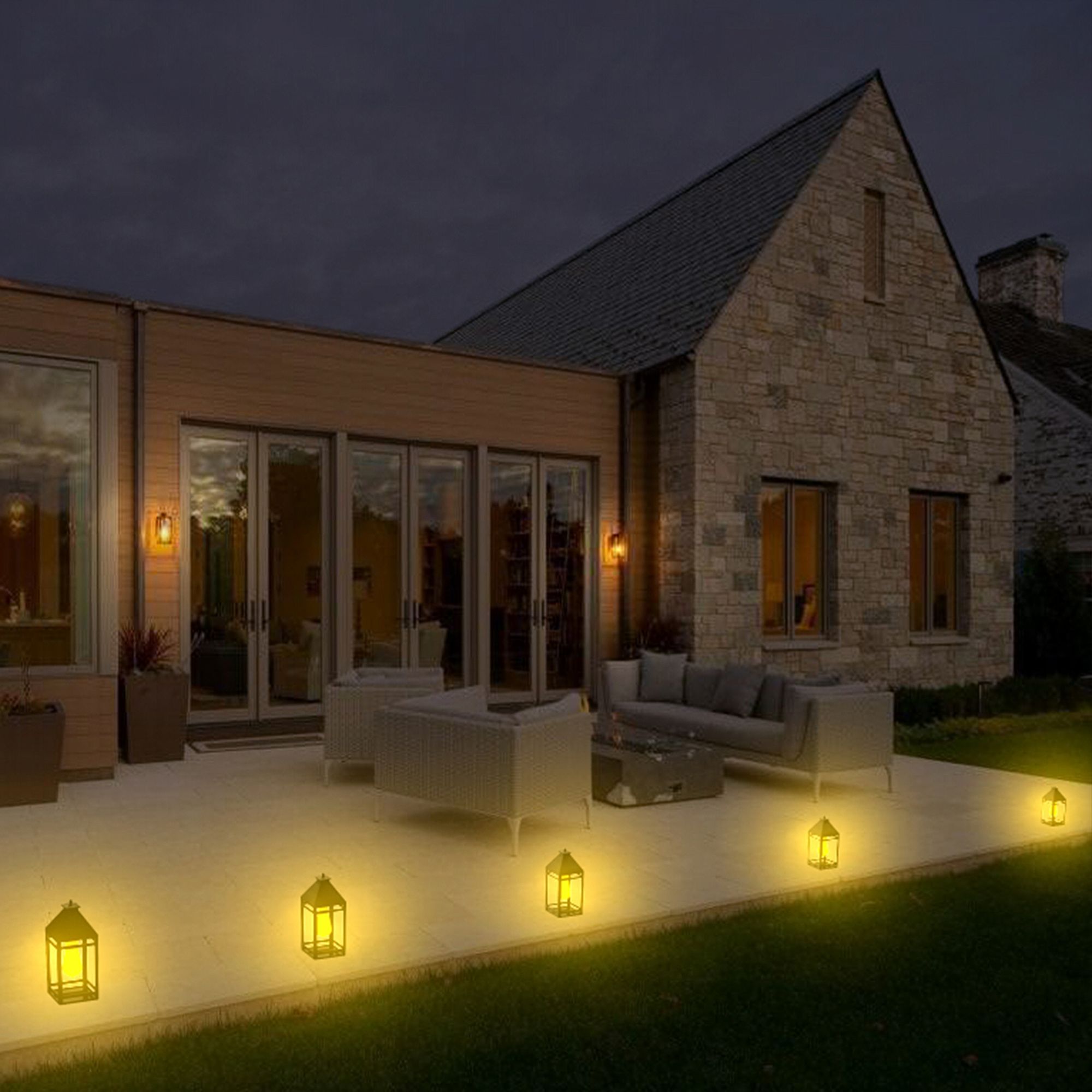 Burk 13" High Black Dual Modes LED Hanging Light