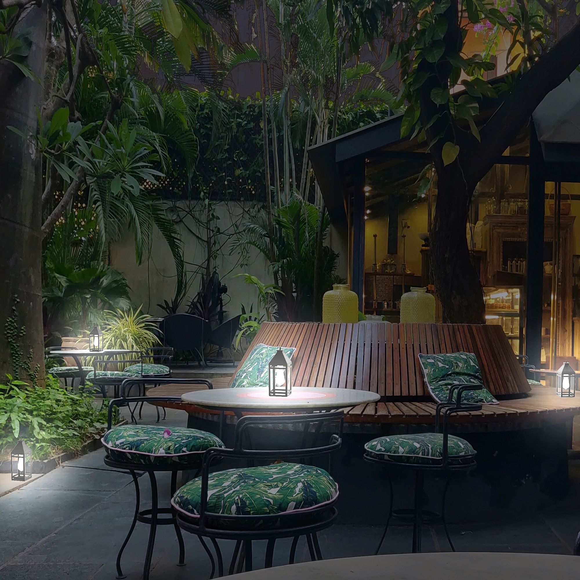 Burk 13" High Black Dual Modes LED Hanging Light