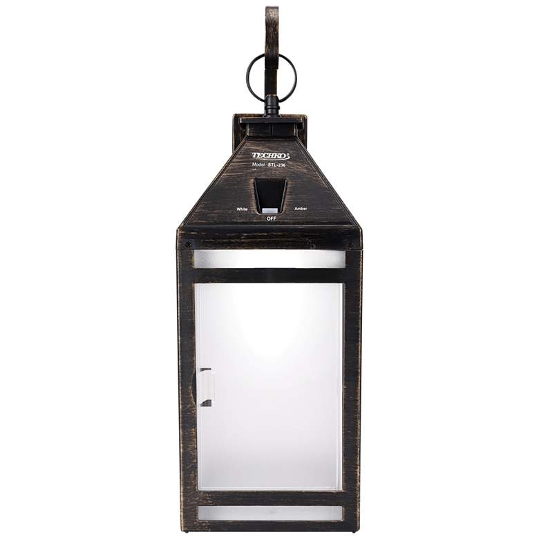 Image 4 Burk 14 1/4 inch High Black Frosted LED Hanging Light more views