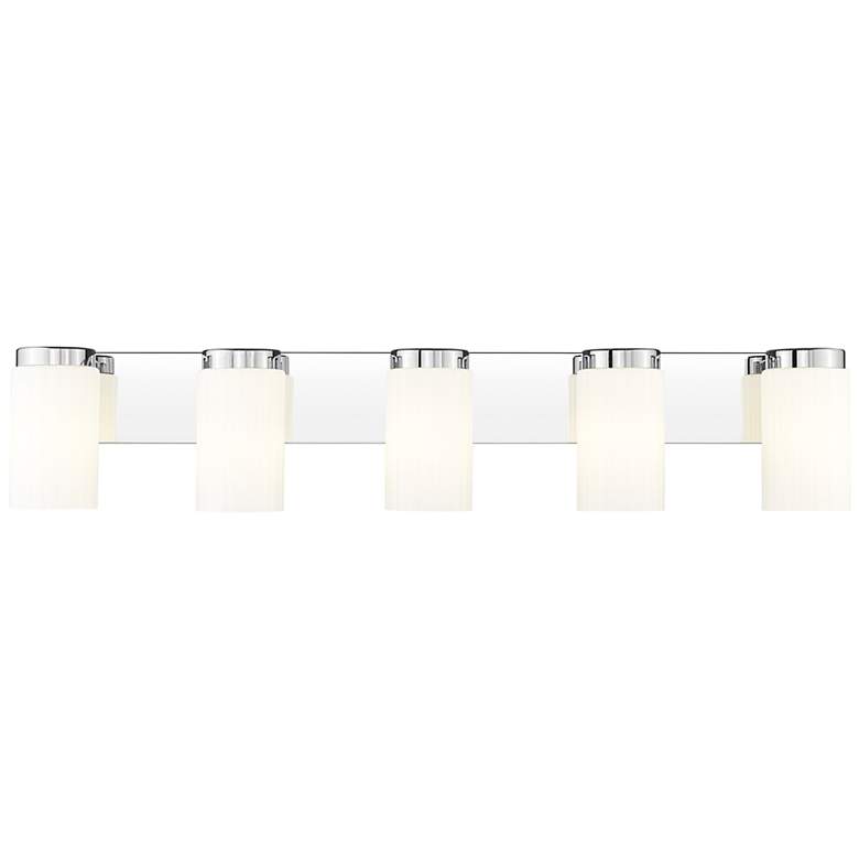 Image 7 Burk 38" Wide Chrome 5-Light Vanity Bath Light more views