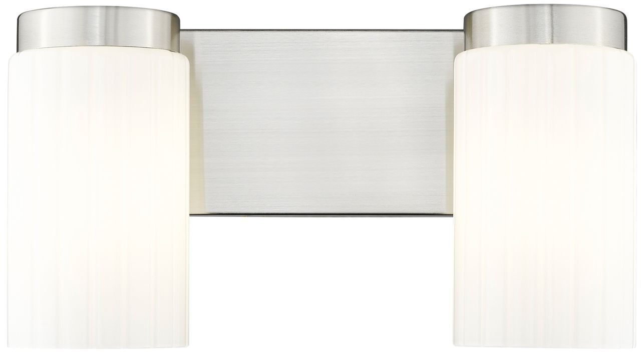 Image 5 Burk by Z-Lite Brushed Nickel 13.75 inch 2 Light Vanity more views