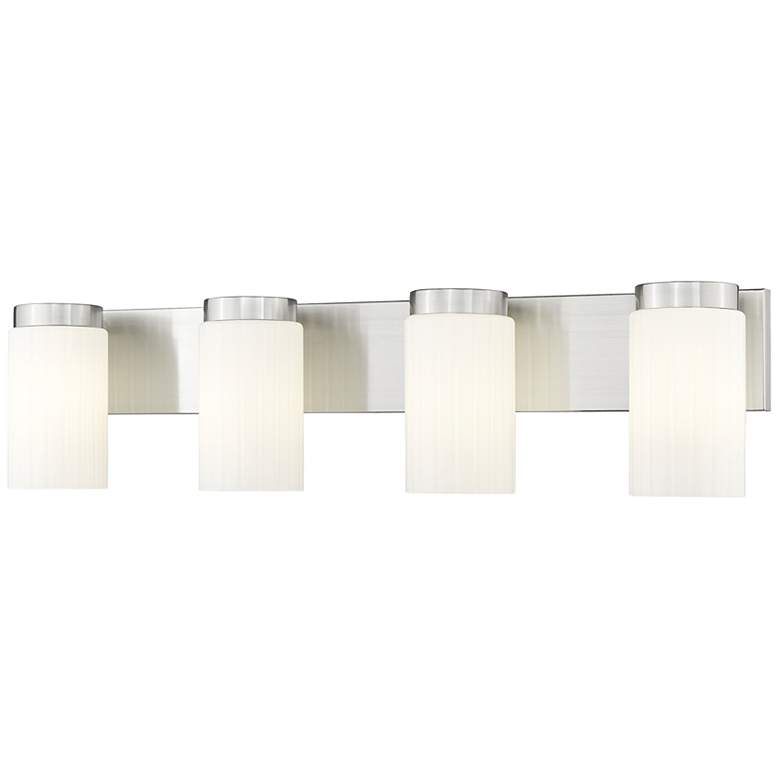 Image 1 Burk by Z-Lite Brushed Nickel 30 inch 4 Light Vanity