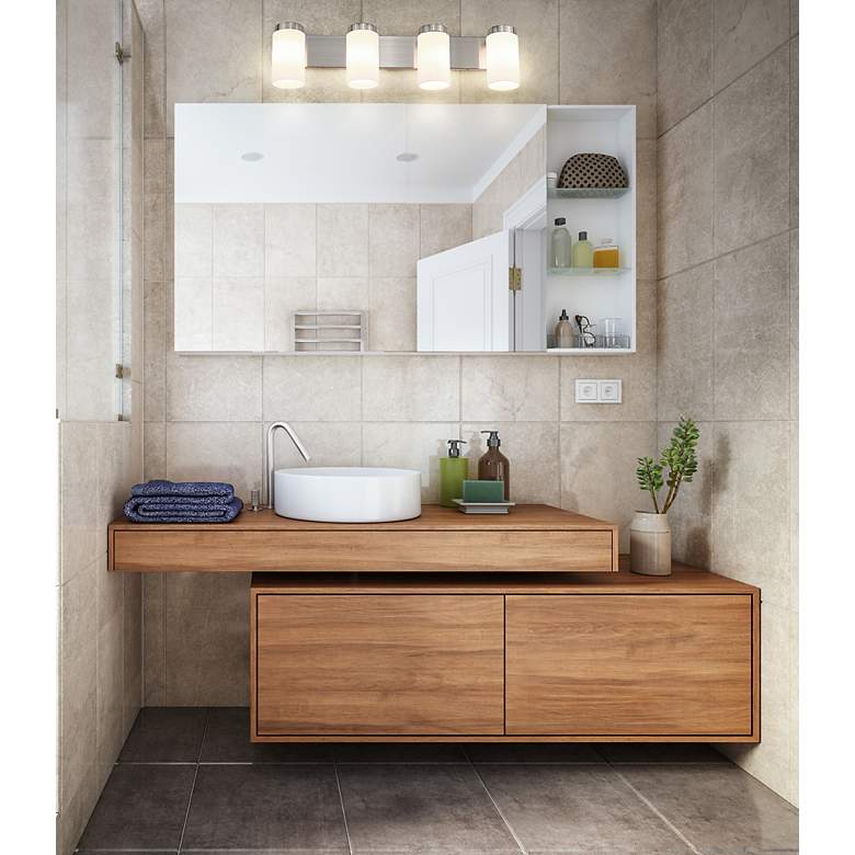 Image 3 Burk by Z-Lite Brushed Nickel 30 inch 4 Light Vanity more views