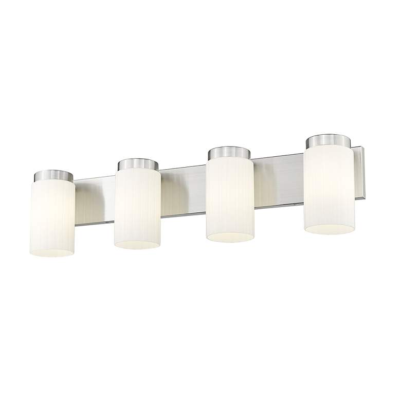 Image 4 Burk by Z-Lite Brushed Nickel 30 inch 4 Light Vanity more views