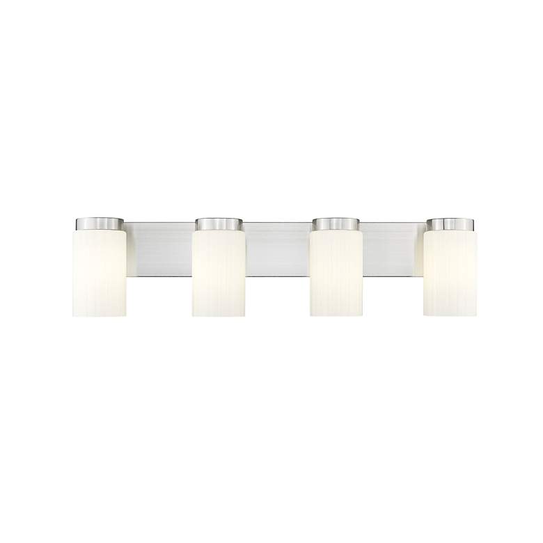 Image 5 Burk by Z-Lite Brushed Nickel 30 inch 4 Light Vanity more views
