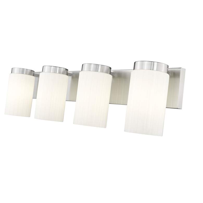 Image 6 Burk by Z-Lite Brushed Nickel 30 inch 4 Light Vanity more views