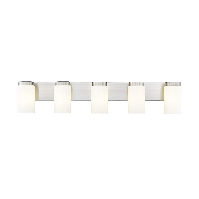 Image 6 Burk by Z-Lite Brushed Nickel 38 inch 5 Light Vanity more views