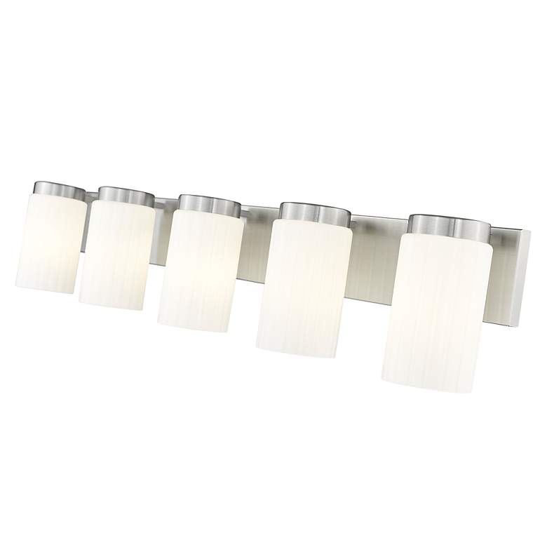 Image 7 Burk by Z-Lite Brushed Nickel 38 inch 5 Light Vanity more views