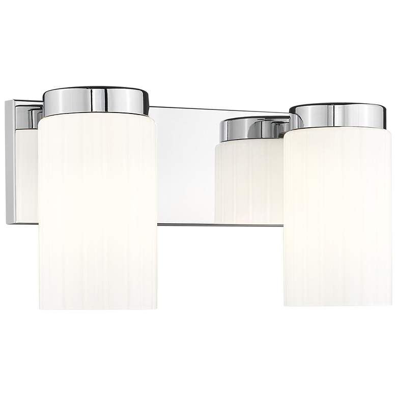 Image 1 Burk by Z-Lite Chrome 13.75 inch 2 Light Vanity