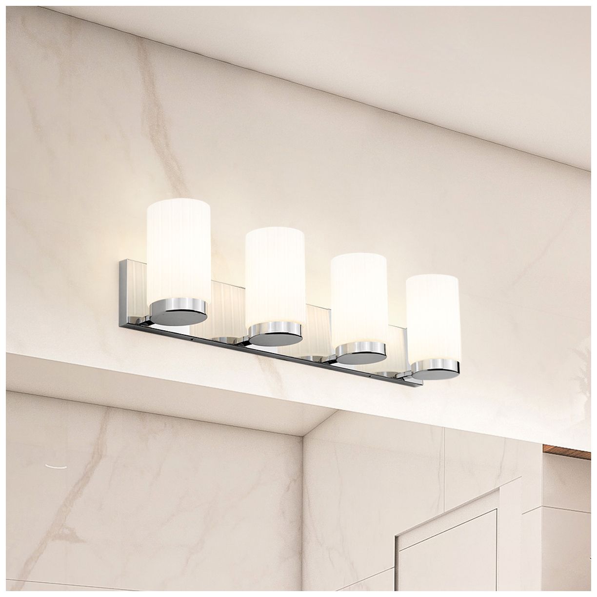 Image 2 Burk by Z-Lite Chrome 30 inch 4 Light Vanity more views