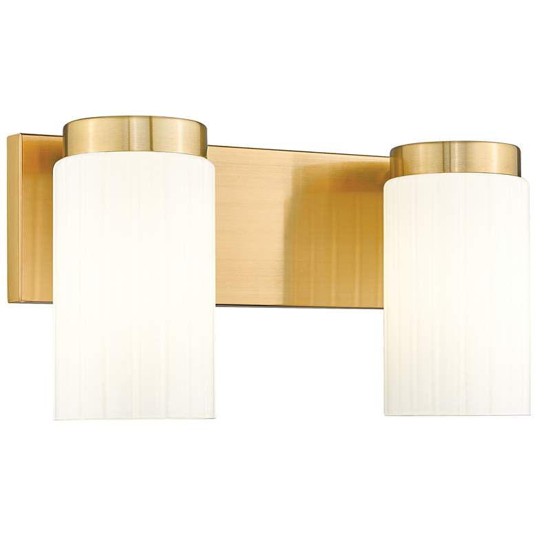 Image 1 Burk by Z-Lite Luxe Gold 13.75 inch 2 Light Vanity