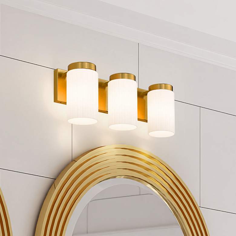Image 1 Burk by Z-Lite Luxe Gold 22.5 inch 3 Light Vanity
