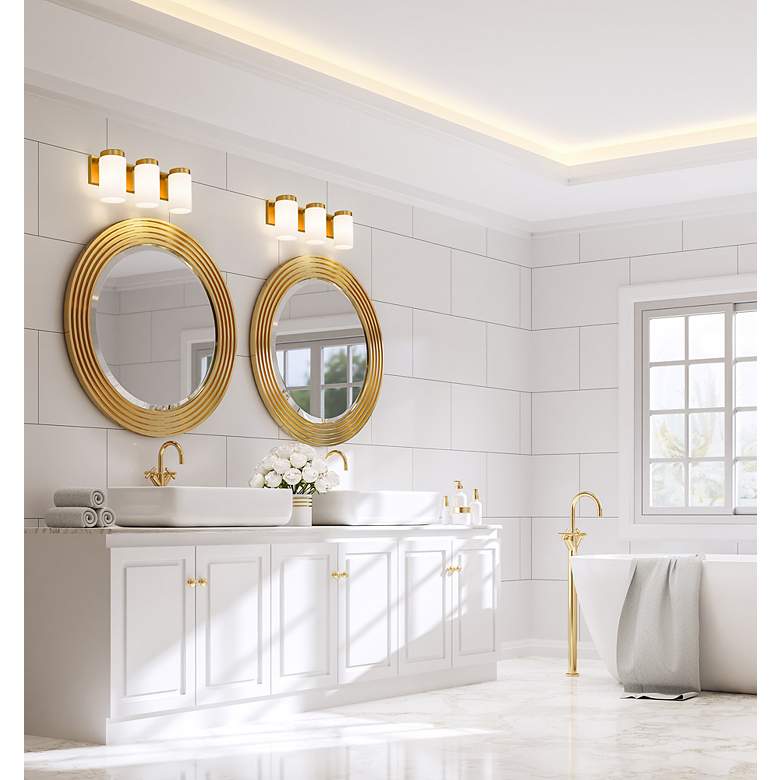 Image 3 Burk by Z-Lite Luxe Gold 22.5 inch 3 Light Vanity more views