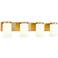 Burk by Z-Lite Luxe Gold 30 inch 4 Light Vanity