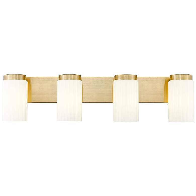 Image 5 Burk by Z-Lite Luxe Gold 30 inch 4 Light Vanity more views