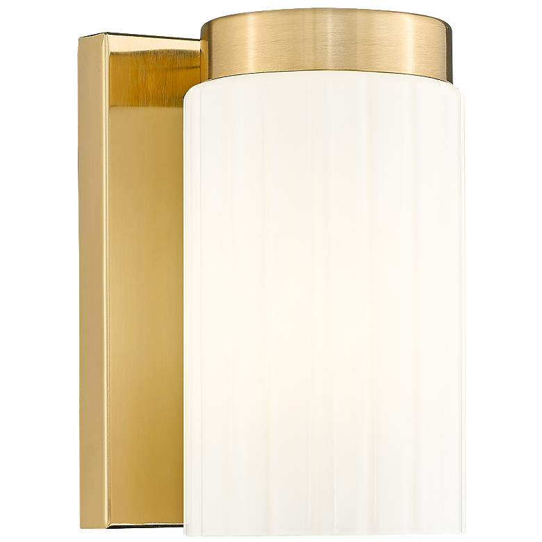 Image 1 Burk by Z-Lite Luxe Gold 4.25 inch 1 Light Wall Sconce