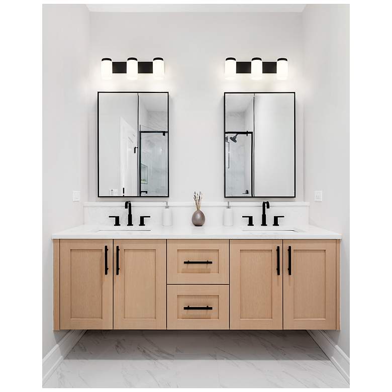 Image 4 Burk by Z-Lite Matte Black 22.5 inch 3 Light Vanity more views