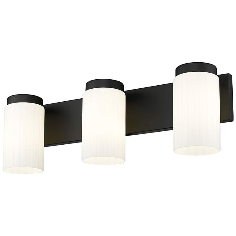 Image 5 Burk by Z-Lite Matte Black 22.5 inch 3 Light Vanity more views