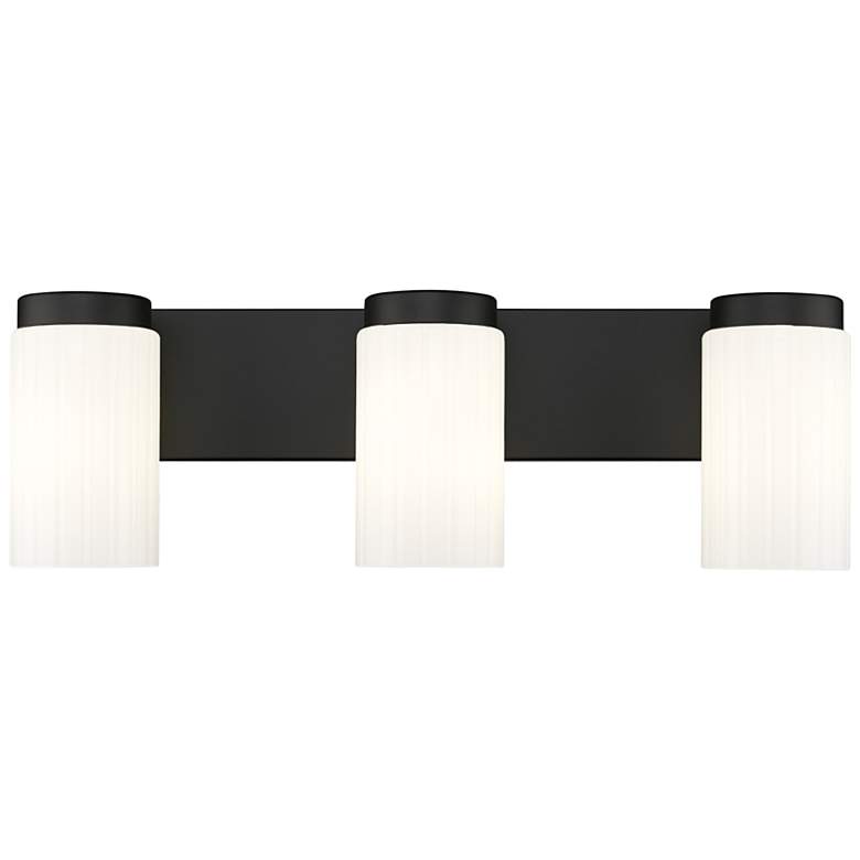 Image 6 Burk by Z-Lite Matte Black 22.5 inch 3 Light Vanity more views